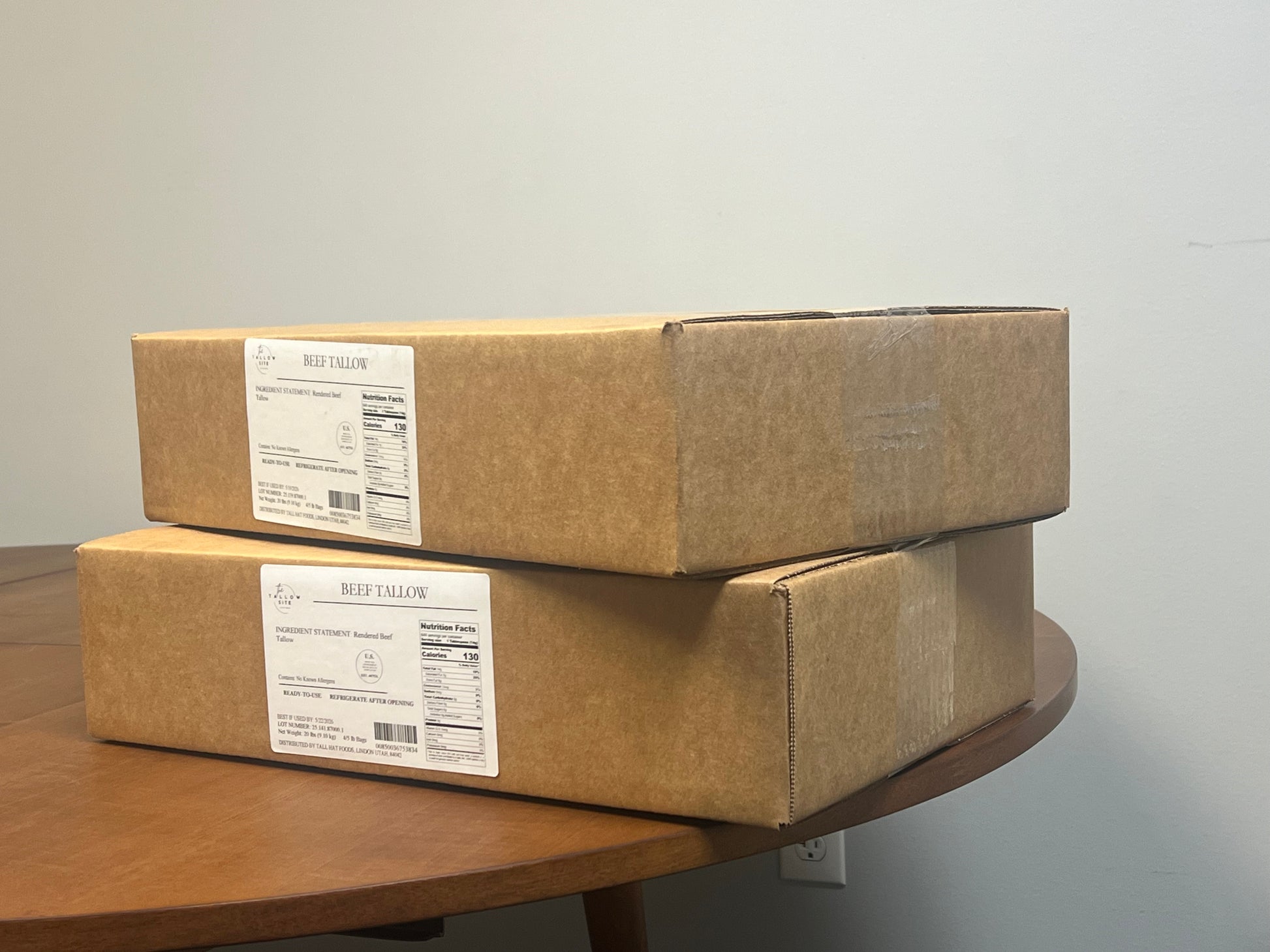 100% Pure Grass-fed Beef Tallow - Ready-to-use - Traditional - 20LBS box