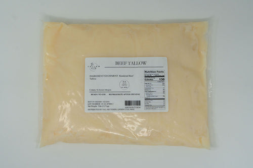 100% Pure Grass-fed Beef Tallow - Ready-to-use - Traditional 5LB Pouch