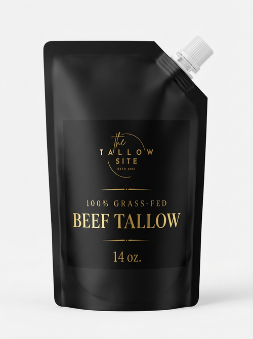 100% Grass-Fed Beef Tallow (14 oz Spouted Pouch)